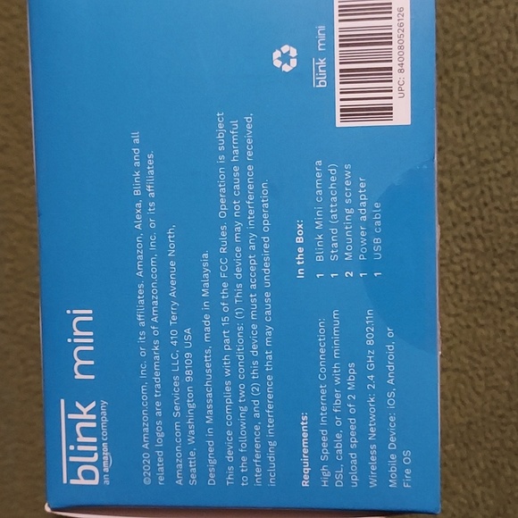 BLINK mini Smart Security Camera - Picture 3 of 6